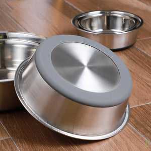 Elevate Your Pet’s Dining Experience with Our Silicone Stainless Steel Pet Food And Water Bowl