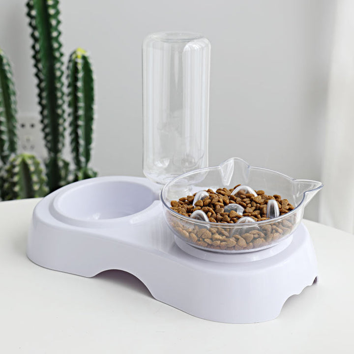 The Ultimate Pet Feeding Solution: Transparent Plastic Pet Feeding And Drinking Bowl